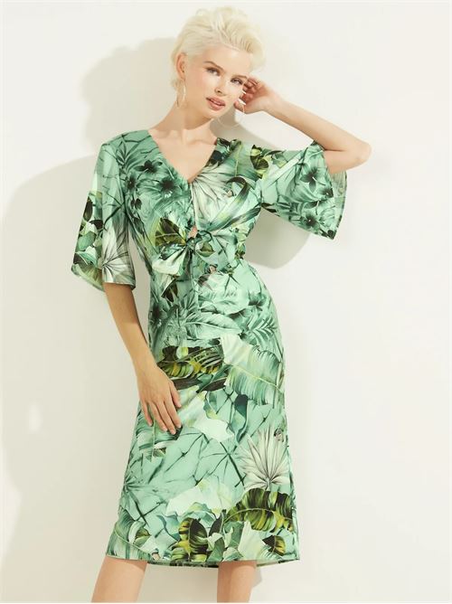 3 QTR SLV ARIEL DRESS GUESS | W2GK23WD8G2/P82U