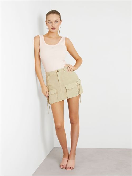 SL TRIANGLE BLING RIB TANK GUESS | W3YP68KA0H1/G6K8